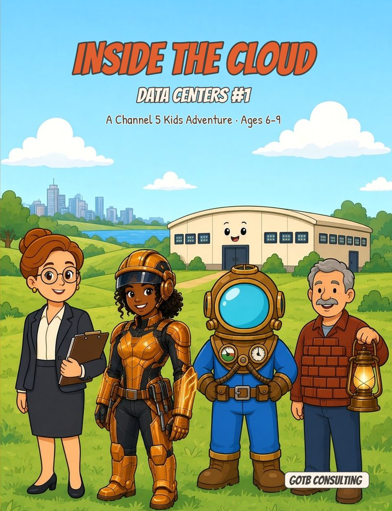 Cover of Data Centers series issue 1, Inside the Cloud (Kids edition)