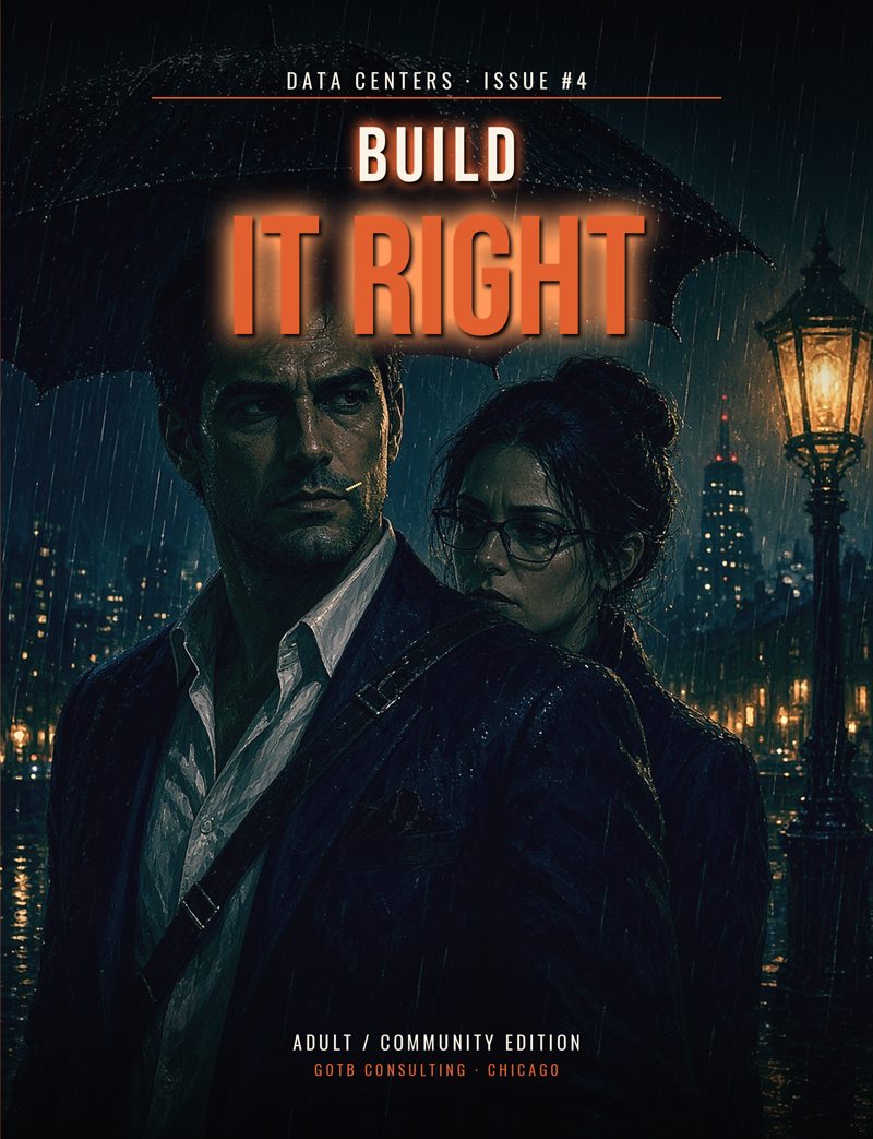 Cover of Data Centers series issue 4, Build It Right (Adult edition)