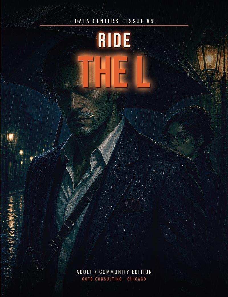 Cover of Data Centers series issue 5, Ride the L (Adult edition)