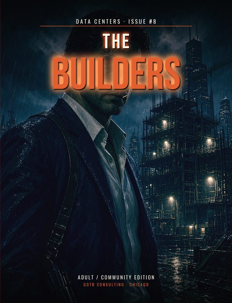 Cover of Data Centers series issue 8, The Builders (Adult edition)