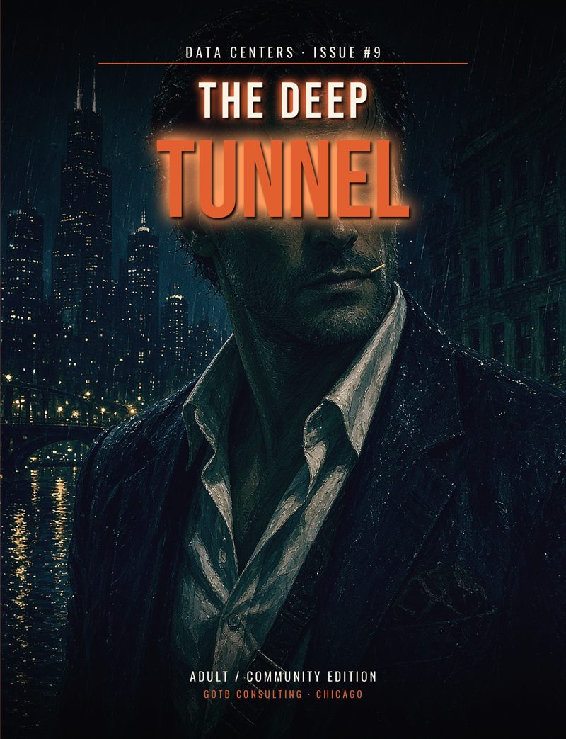 Cover of Data Centers series issue 9, The Deep Tunnel (Adult edition)