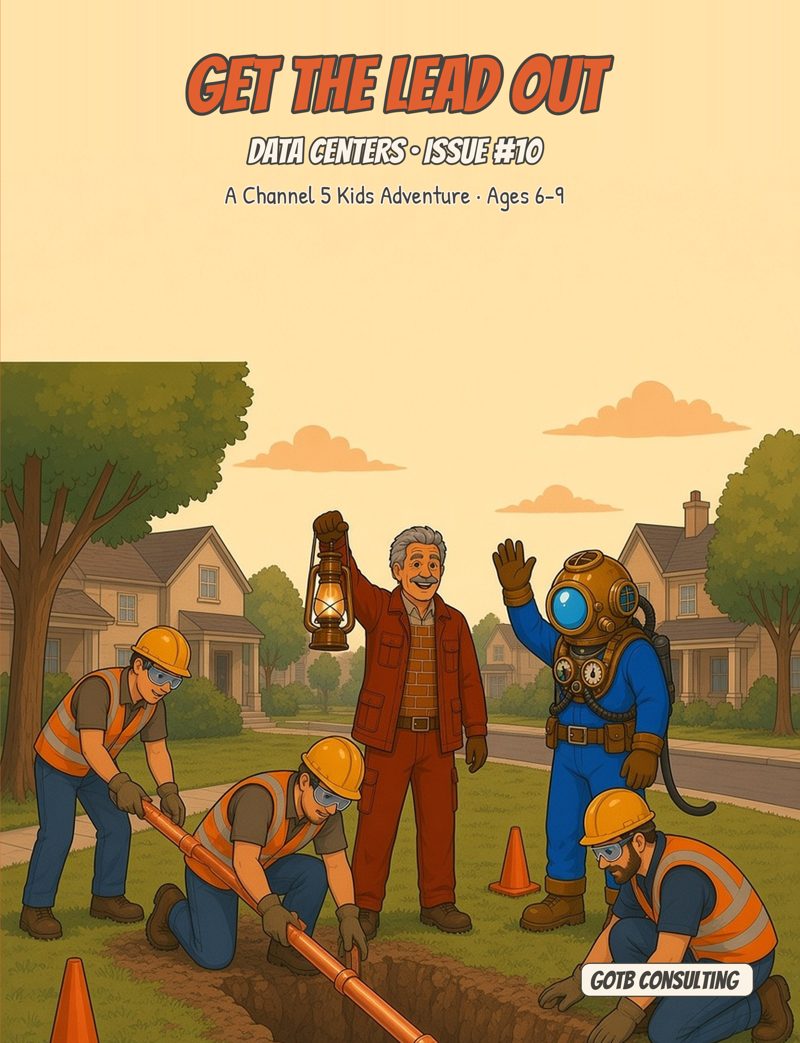 Cover of Data Centers series issue 10, Get the Lead Out (Kids edition)