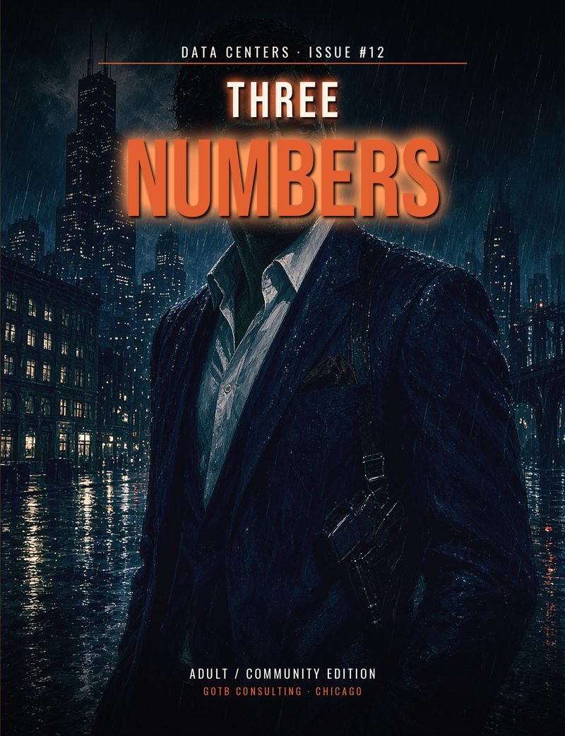Cover of Data Centers series issue 12, Three Numbers (Adult edition)