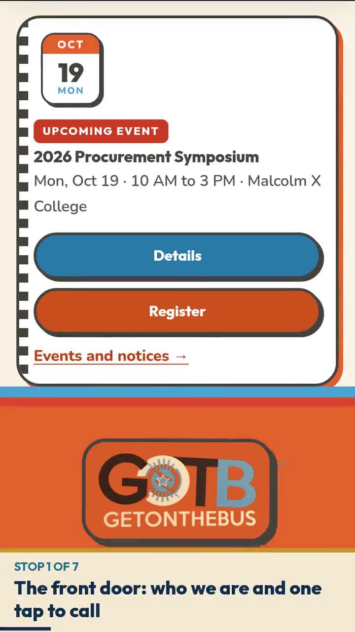 Poster for the walkthrough video: the home page of gotbconsulting.com on a phone